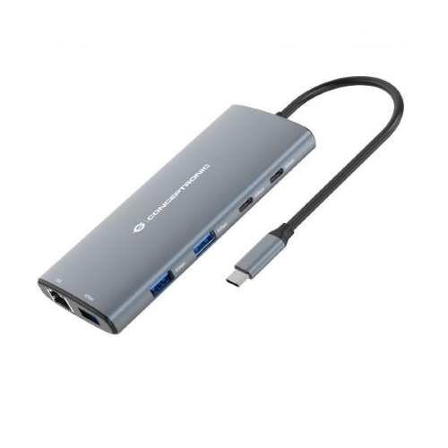 CONCEPTRONIC 10-IN-1 MULTIFUNCTIONAL USB HUB